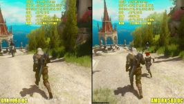 The Witcher 3 AMD RX 580 OC Vs GTX 1060 OC 1080p Frame Rate Comparison