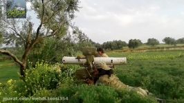 هدف قراردادن مقر ارتش سوریه توسط تروریستهابا موشک ضدزره