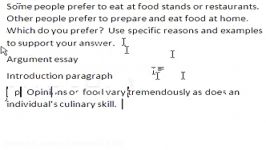 IELTS Written essay from start to finish Part 1 of 4