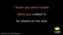 Taylor Swift  I Knew You Were Trouble Karaoke Version