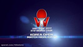 فینال دوبل تنیس روی میز مردان  اپن کره ۲۰۱۷