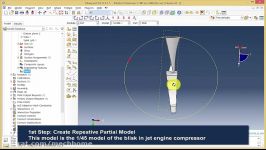 ABAQUS tutorial Centrifugal Stress Analysis of Compressor Blade in Jet Engine