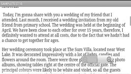 IELTS SPEAKING SAMPLE Band 8.5  9.0  Describe a wedding that you have attend