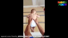 Funny Babies Doing Exercises بچه های خنده دار