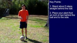 How to Bend a Soccer Ball with the Outside of your Foot  Crossing