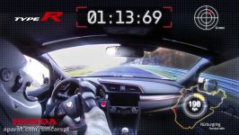 Honda 2017 Type R – VBox Nürburgring lap record footage