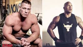 مقایسه Rock Johnson vs John Cena