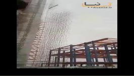 ریختن داربست ساختمان نیمه کاره در تهران بر اثر طوفان