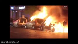 آتش زدن چند خودرو پس اعلام نتایج انتخابات فرانسه