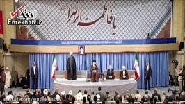 سخنان روحانی درباره آیت الله هاشمی در محضر رهبر انقلاب