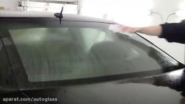 آموزش دودی کردن شیشه عقب اتومبیل سدان