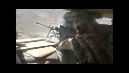 شلیك اسلحه تك تیر انداز M82 آمریكایی در افغانستان