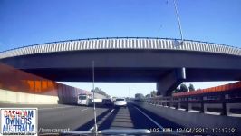 Car Crashes and Rolls on East Link Victoria