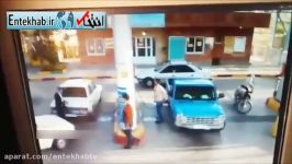 فیلم انفجار وحشتناک وانت نیسان در هنگام سوختگیری