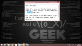 How to change player name in Counter Strike Global Offensive noSTEAM version.  HD  prat33k 