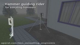 How to drive in earth rods with a hammer frame