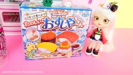 Shoppie Sara Sushi and Elsa makes Popin Cookin Sushi