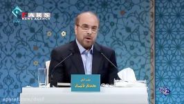 جدال لفظی روحانی قالیباف در مناظره تلویزیونی