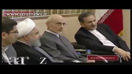 شوخی آقای روحانی در مراسم قرعه کشی قبل آغاز مناظره