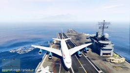 GTA 5  LANDING GIGANTIC A380 ON THE AIRCRAFT CARRIER GTA 5 Funny Moment