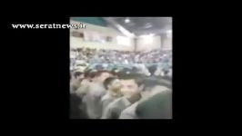 دانش آموزانی به اجبار مدرسه به سخنرانی روحانی آمدند