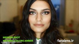 لنز رنگی سولوتیکا نچرال کالرز Amber  نمونه دوم