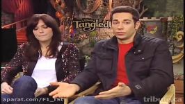 Mandy Moore and Zachary Levi  Tangled Interview