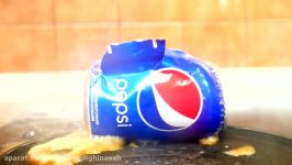 EXPERIMENT Glowing 1000 degree PAN VS PEPSI