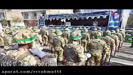 مراسم رژه نیروهای مسلح در آزادشهر به مناسبت روز ارتش