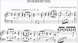 ABRSM Piano 2017 2018 Grade 7 B3 B3 Grondahl Sommervise Op.45 Fantasistykker No.3 Sheet Music