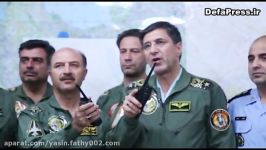کلیپ قدرت نمایی خلبانان ایرانی در رزمایش فدائیان حریم ولایت 5