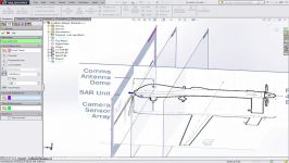 آموزش طراحی کامل بدنه پهباد MQ1 در برنامه solidwork