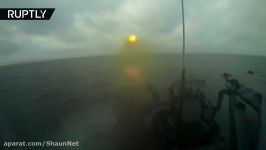 رزمایش دریایی ناوگان بالتیک شلیک موشک رزمناوچه روسیه