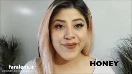 لنز رنگی فرشلوک ColorBlends Honey  نمونه دوم