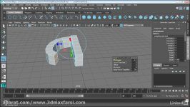 آموزش صفر تا صد مایا اسکترود در امتداد یک مسیر maya Extrude path