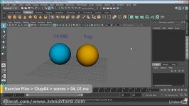 آموزش مدلسازی مایا فرق بین نوربز پولیگان maya NURBS polygons