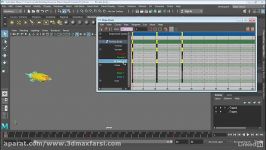 آموزش ویرایش کلید های انیمیشن مایا در داپ شیت maya Modify keys Dope Sheet