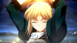 FateZero  Saber kills Caster Excalibur scene 1080p ENG SUBS