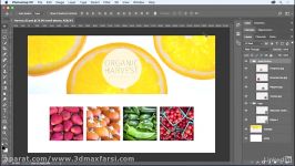 آموزش ادغام یکپارچه سازی تصاویر فتوشاپ Photoshop Merge flatten layers