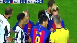 Strong fall for Messi against Juventus Barcelona and Juventus 19 4 2017 Champi