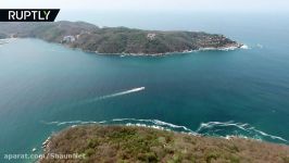 Head spinning ride on an over water zip line  probably longest in the world