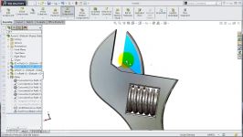 مدل سازی یک آچارفرانسه در سالیدورکز