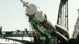 Soyuz MS 04 Spacecraft on Soyuz FG Rocket Rolled Out