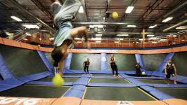 Trampoline Vs Dodgeball Parkour At Sky Zone