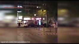 لحظات اولیه حمله تروریستی خیابان شانزه لیزه پاریس