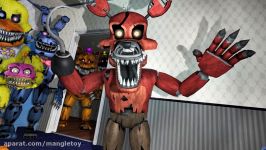 Plushtrap vs Nightmare Freddy Bonnie Chica Foxy Fredbear  FNAF SFM