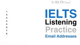 IELTS Listening Practice  Email Addresses