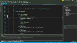 دانلود آموزش ساخت یک بازی ساده جذاب دو بعدی بوسیله C#