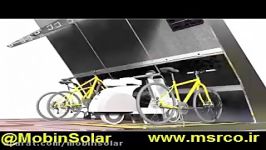 ایستگاه شارژر خورشیدی دوچرخه موتور الکتریکی
