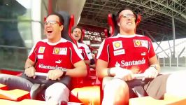 آلونزو ماسا در سریعترین ترن هوایی جهان Ferrari Park